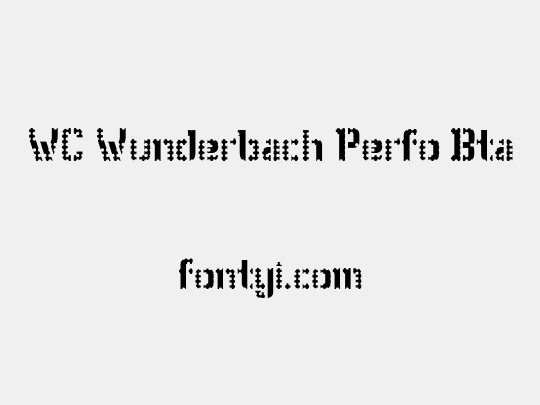 WC Wunderbach Perfo Bta