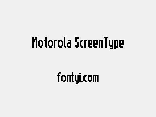 Motorola ScreenType