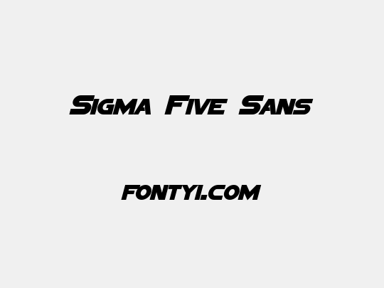 Sigma Five Sans