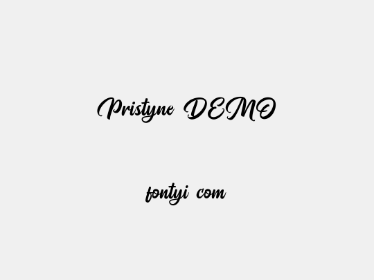 Pristyne DEMO