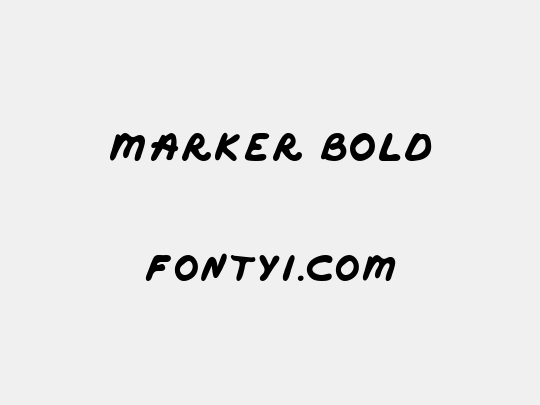 Marker Bold