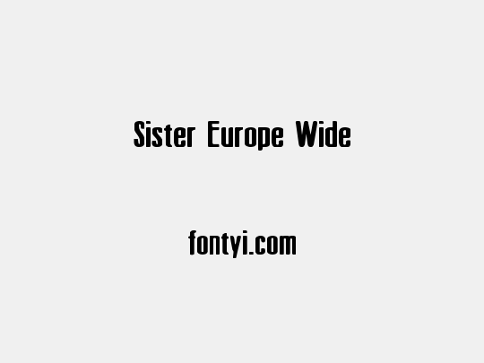 Sister Europe Wide