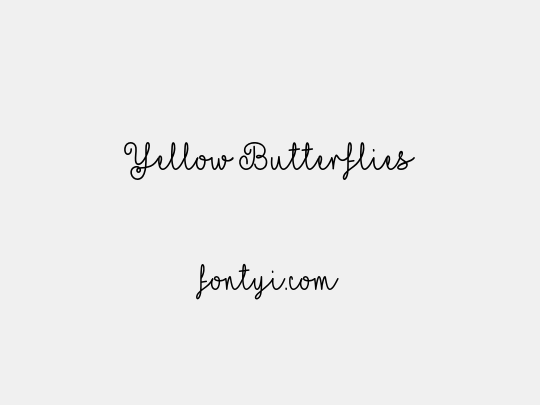 Yellow Butterflies