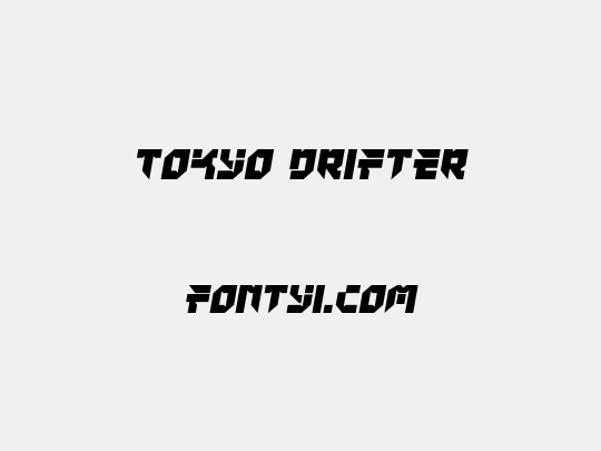 Tokyo Drifter