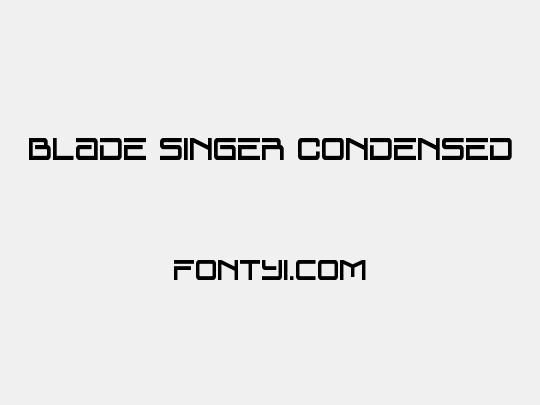 Blade Singer Condensed