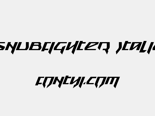 Snubfighter Italic