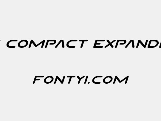 Planet N Compact Expanded Italic