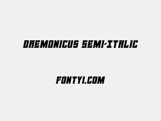Daemonicus Semi-Italic