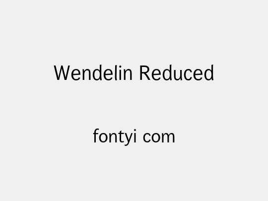 Wendelin Reduced