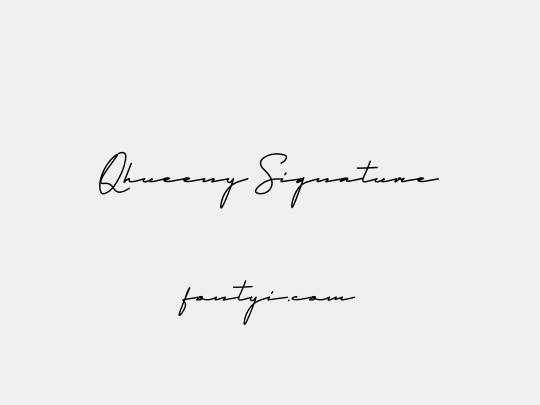 Qhueeny Signature