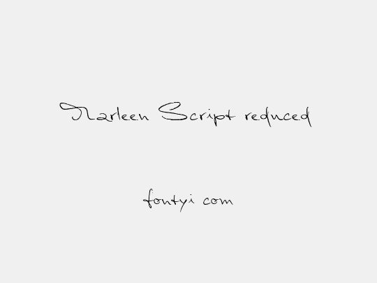 Marleen Script reduced