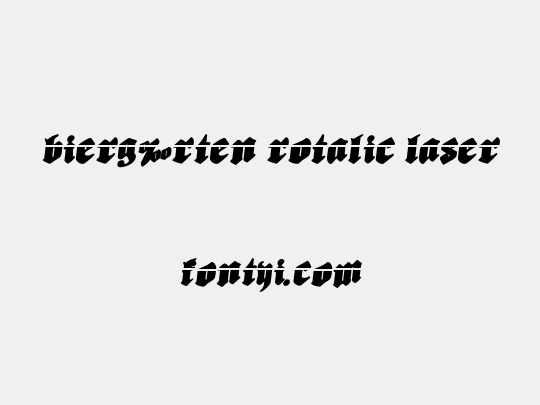 Bierg‰rten Rotalic Laser