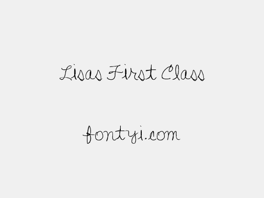 Lisa's First Class