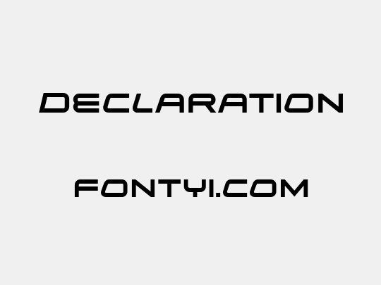 Declaration