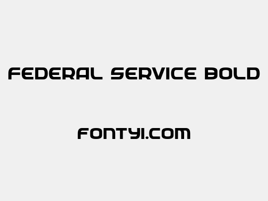 Federal Service Bold