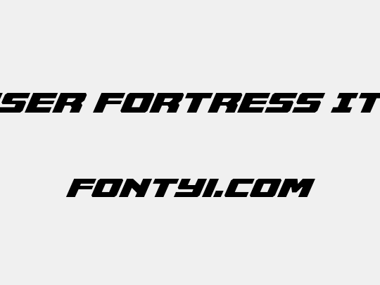 Cruiser Fortress Italic