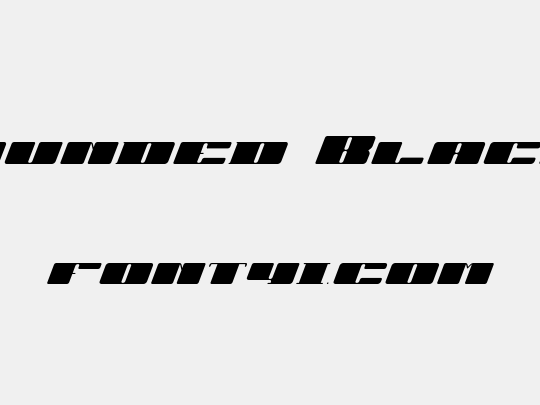 JUBY Rounded Black Italic