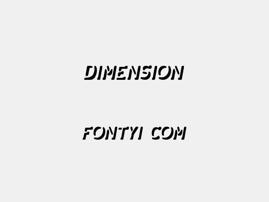 Dimension