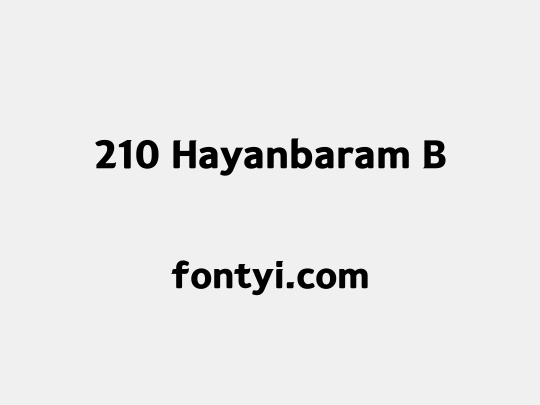 210 Hayanbaram B