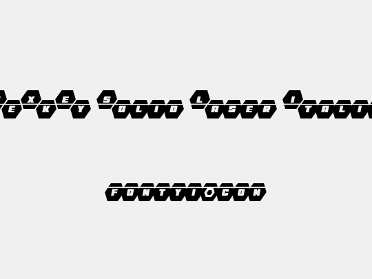 HeXkEy Solid Laser Italic