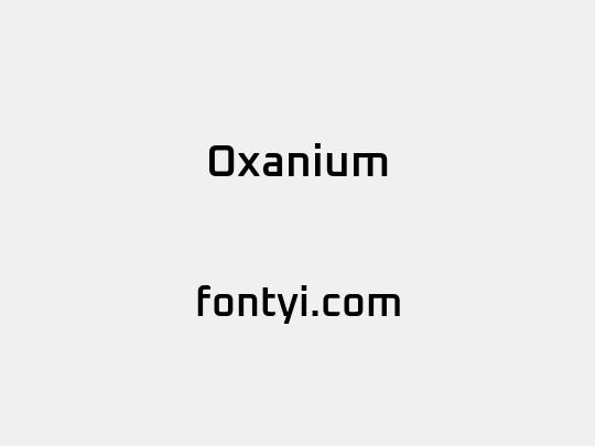 Oxanium