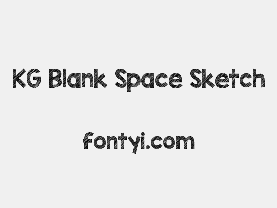 KG Blank Space Sketch - 字易网