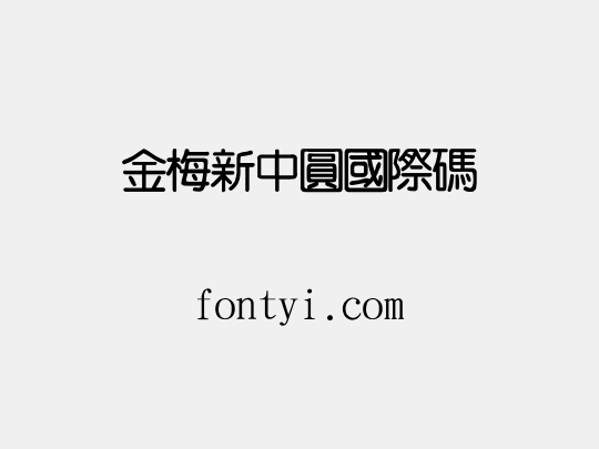 金梅新中圓國際碼