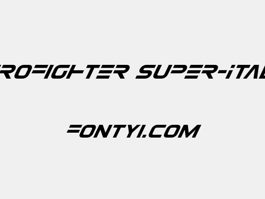 Eurofighter Super-Italic