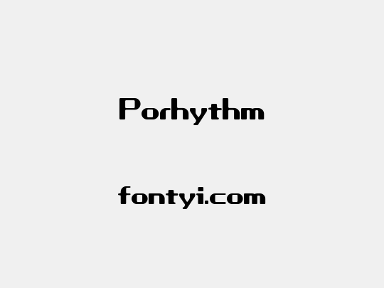 Porhythm