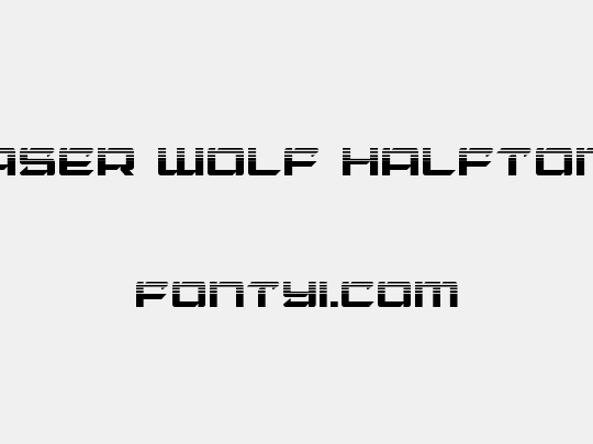 Laser Wolf Halftone
