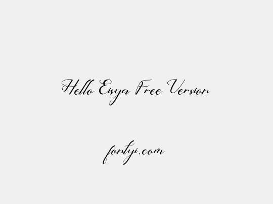 Hello Eisya Free Version