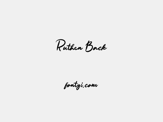 Ruthen Back