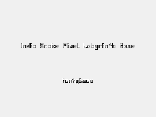 India Snake Pixel Labyrinth Game