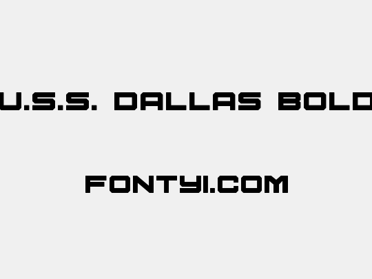 U.S.S. Dallas Bold