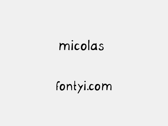 micolas 