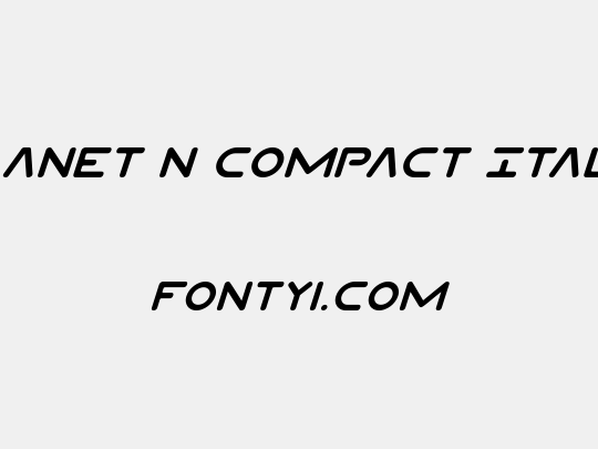 Planet N Compact Italic