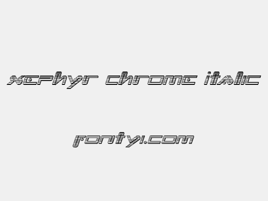 Xephyr Chrome Italic