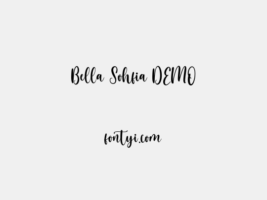 Bella Sohfia DEMO