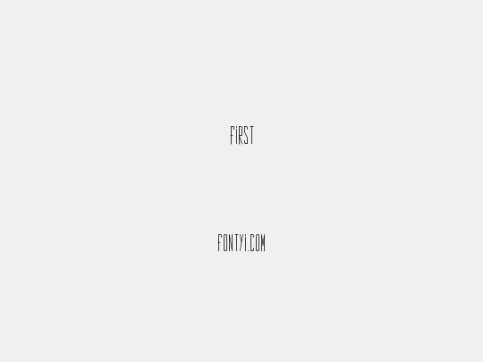First