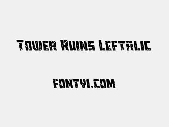 Tower Ruins Leftalic