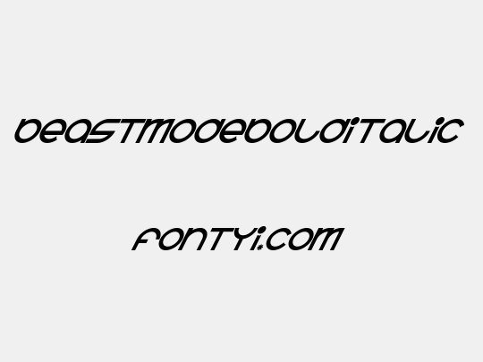 BeastModeBoldItalic