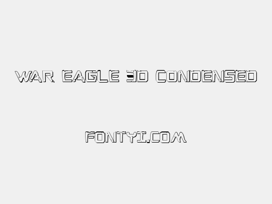 War Eagle 3D Condensed