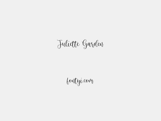 Juliette Garden