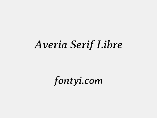 Averia Serif Libre