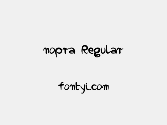 nopra Regular