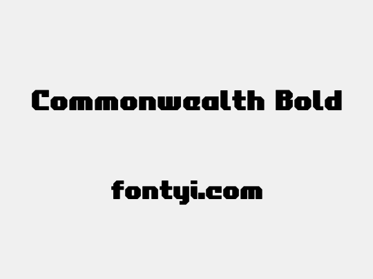 Commonwealth Bold