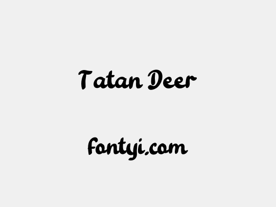 Tatan Deer