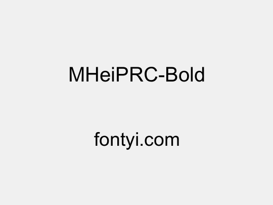 MHeiPRC-Bold