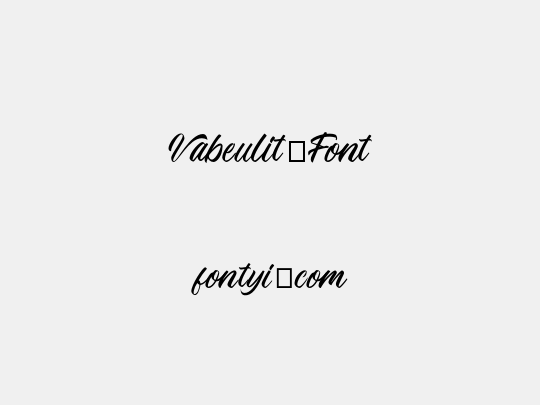 Vabeulit Font
