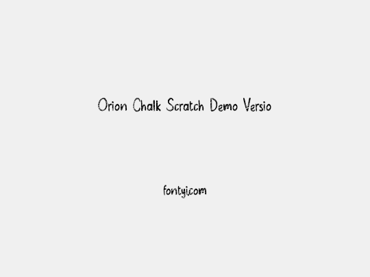 Orion Chalk Scratch Demo Versio